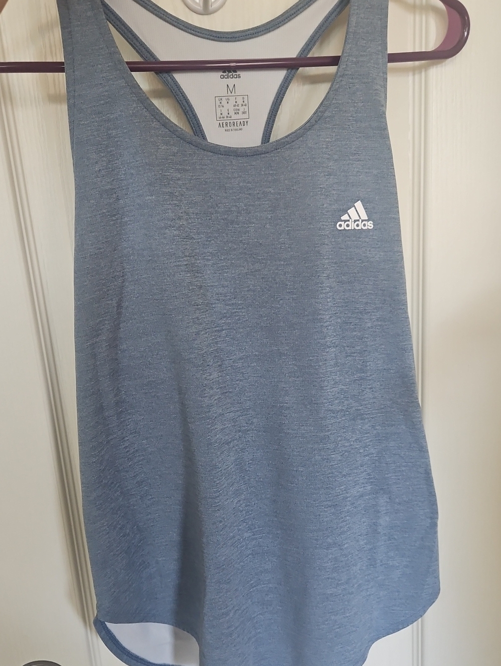 adidas Women’s Heather Blue AEROREADY Racerback Tank